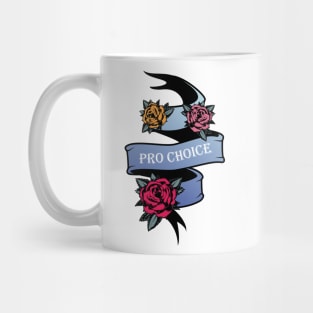 Pro Choice Vintage Ribbon Mug